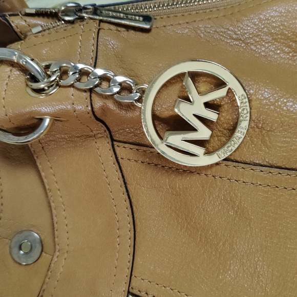 Michael Kors Shoulder Bag Brown Beige - Picture 6 of 12